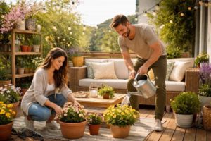 Aménagement terrasse printemps
